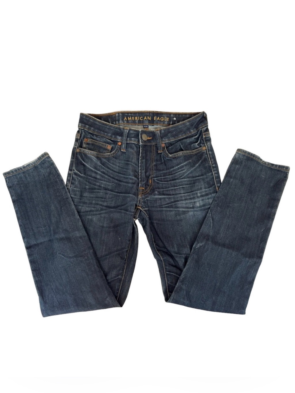 American Eagle Outfitters Flex 28x30 Dark Wash Zip Fly Jeans Boy Teen Man